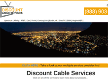 Tablet Screenshot of discountcableservice.com